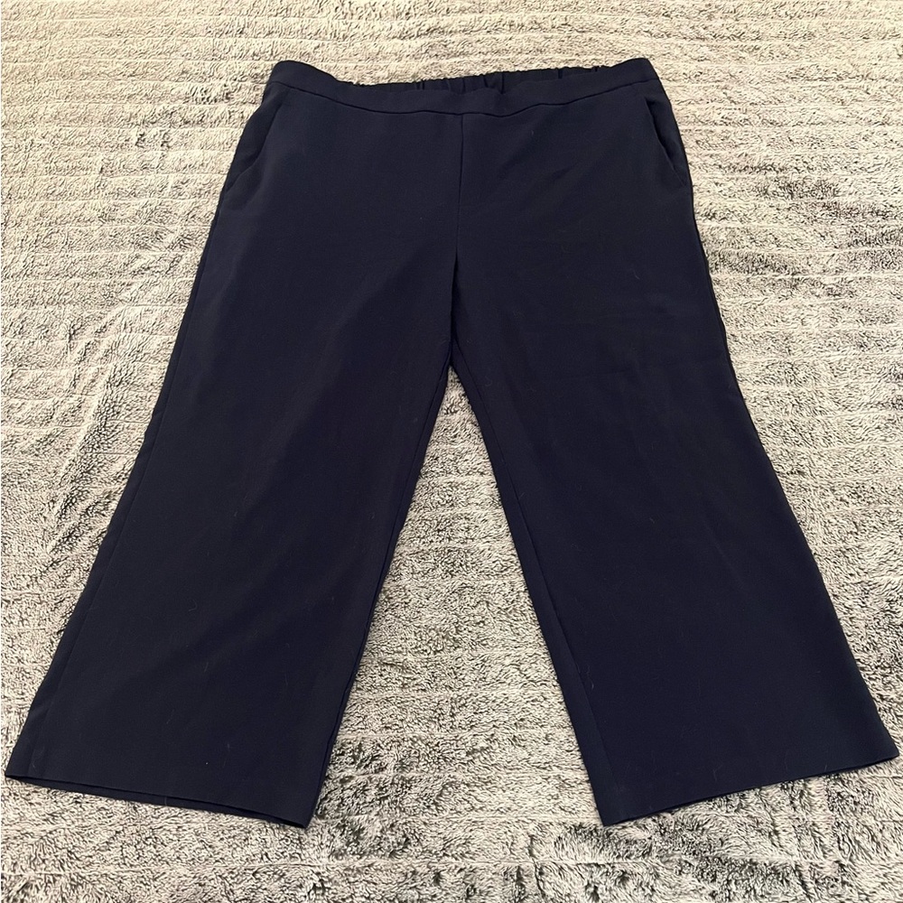 Old Navy | Navy Blue | Cropped Wide Leg Pants